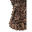 11.8X11.8X18.9" Brown Mulberry And Paulownia Wood Accent Table With Organic Tree Root Base(Only Including Coffee Table)