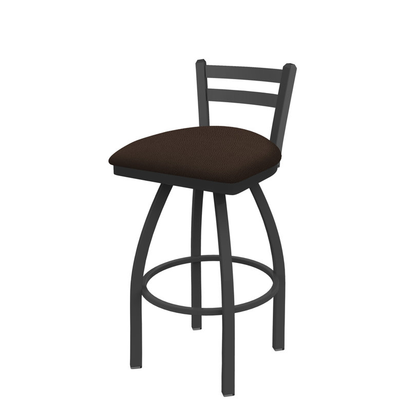Tabouret de bar et de comptoir 411 Jackie, Vinyle - café règne, Étain, Tabouret de bar (assise de 30 po de hauteur)