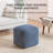 Marta 20" Indigo Blue Upholstered Pouf Ottoman-117292678