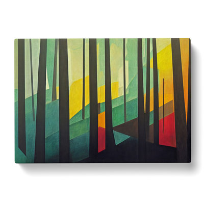Innovative Abstract Forest - Wrapped Canvas