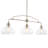 Fultonham 3 - Light Brushed Nickel Kitchen Island Pendant
