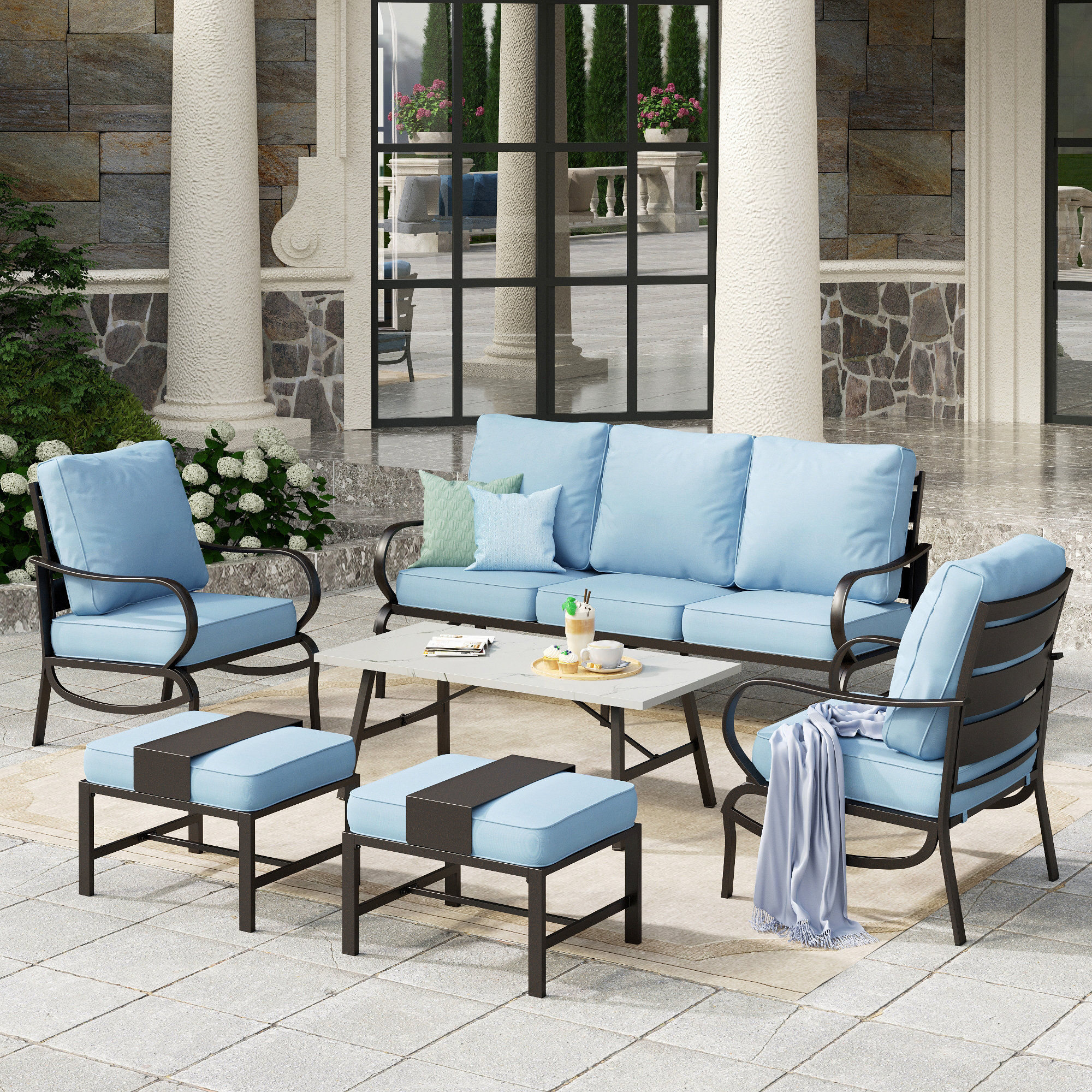 Piece Mainstays Forest Hills Chaise Lounge Piece Walmart Mainstays