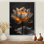 Or blanc rétro élégant Lotus Photo II - art mural Lotus