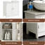 Armoire de rangement à piédestal de style moderne, armoire de salle de bain sous lavabo-125974290