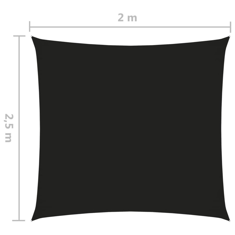 Naplate 2m x 2.5m Rectangular Shade Sail