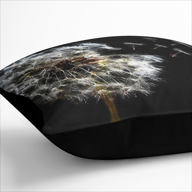 Square Cushion, 55cm H x 55cm W x 20cm D, Black