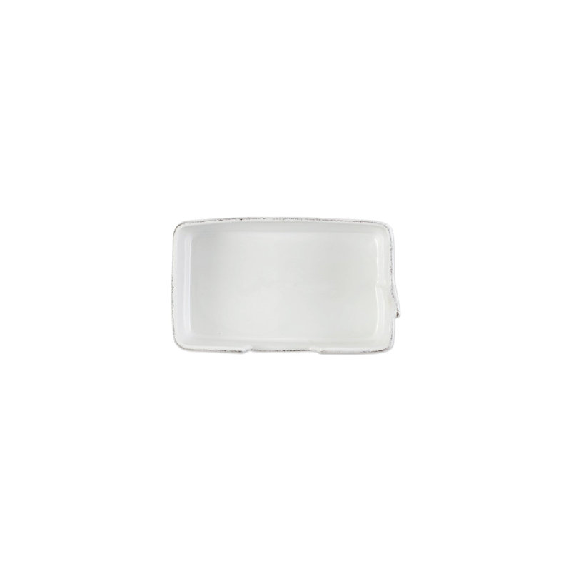 Melamine Lastra White Napkin Holder, 3.25" H x 8.25" W x 5.25" D