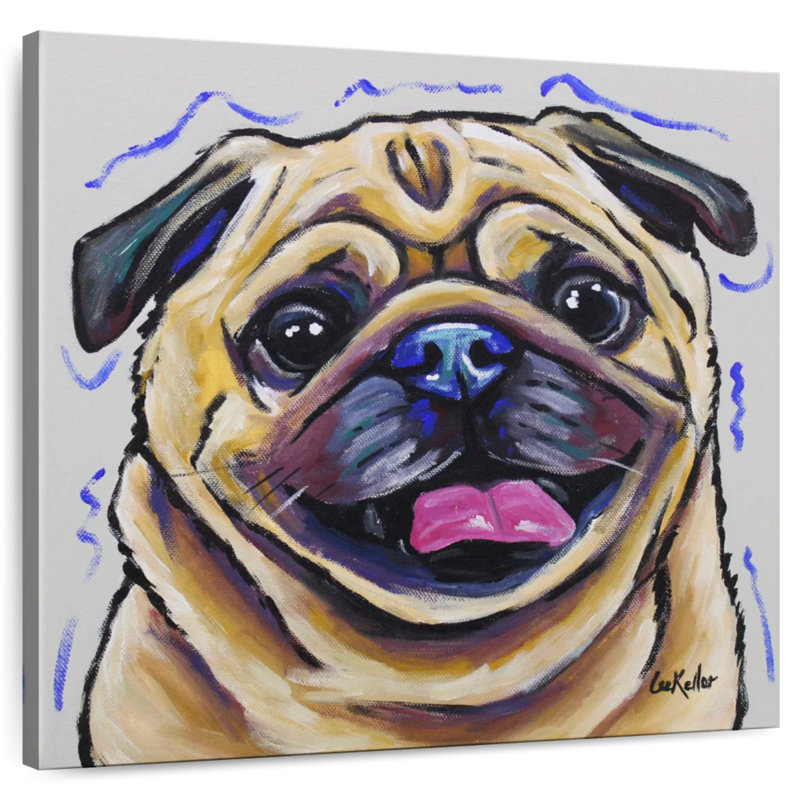 Brampt Pug Napoleon, 10" H x 10" W