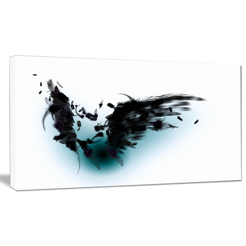 « black ailes », impression sur toile tendue, H 16 po x l 32 po x P 1 po