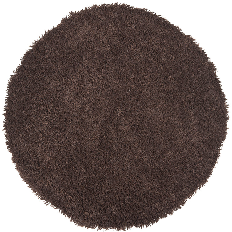 Assar Modern Handmade Shag Chocolate Area Rug