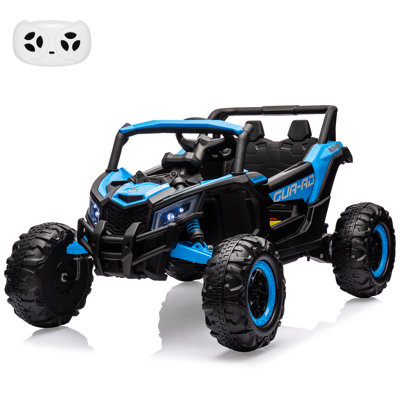 24V 2-Seater Kids Ride On UTV Car, Electric Vehicle w/Remote Control, LED Lights, Music, Suspension, EVA Wheels