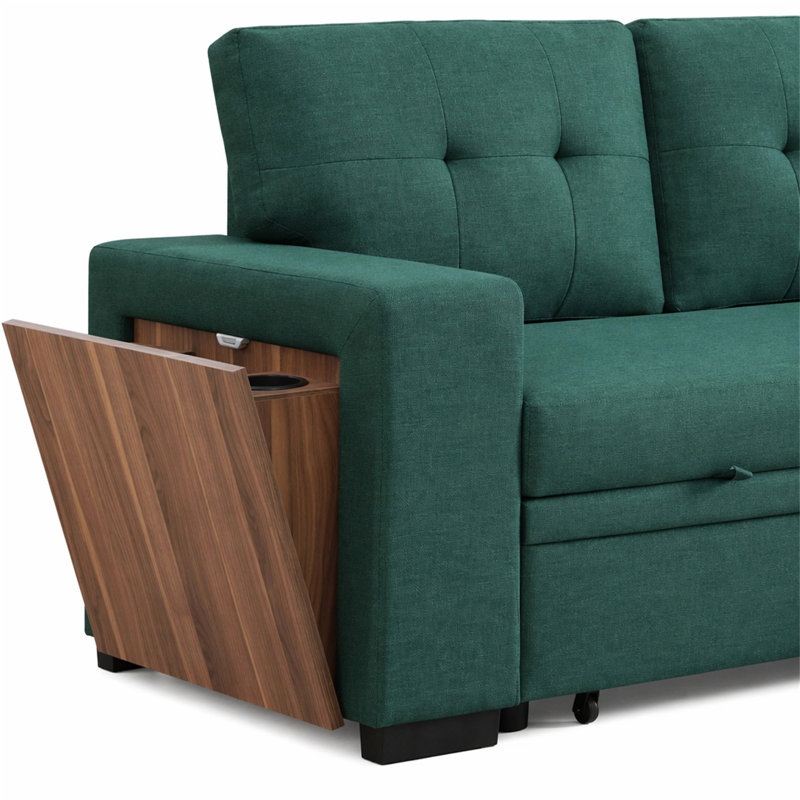 Canapé modulaire 3 pièces rembourré, Green