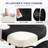 Ergonomic Meditation Chair with Back Support & Foldable Armrests - Adjustable Cross-Legged Office Chair with 360° Swivel Foot Ring, Wheels for Yoga, Home & ADHD Focus, Black-1799746950