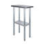Table en acier inoxydable 24 po x 12 po