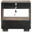 Table de chevet 2 tiroirs Taupe