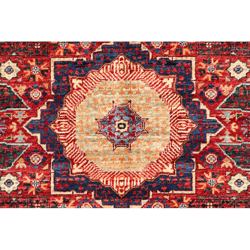 Tapis rouge noué à la main de haute qualité