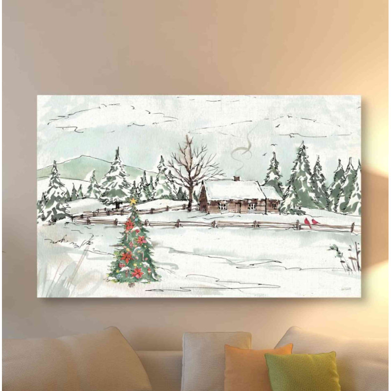 «Seasonal Charm X» par Anne Tavoletti, art mural sur toile, H 40 po x l 60 po x 1,5 po