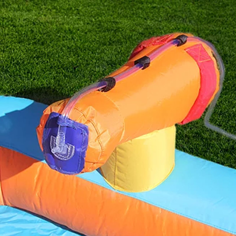 7' x 16' Inflatable with Water Slide and Air Blower
