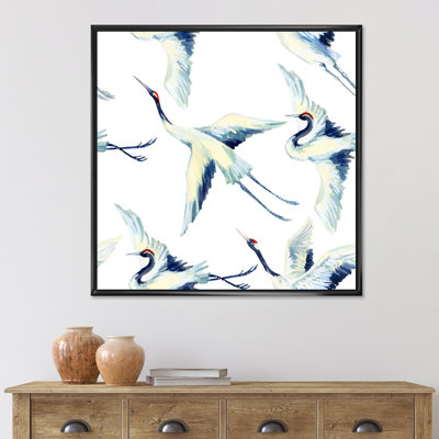 Asian Crane Bird - reproduction sur toile