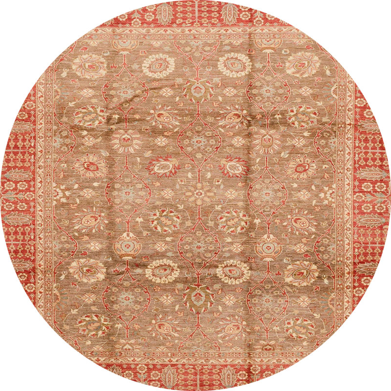 Tapis abstrait moderne 3968, Rond 3 pi