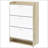 White 3-Tier Engineered Wood Shoe Cabinet-27802333
