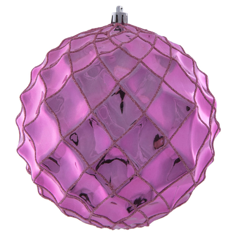 Ornement en forme de boule brillante, Mauve