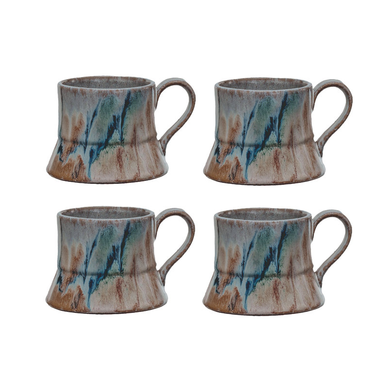 Autumnal Harmony Reactive Glaze Mug Set
