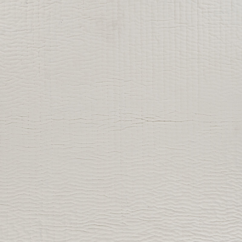 Ivory Cotton Reversible Throw Blanket with Fringe