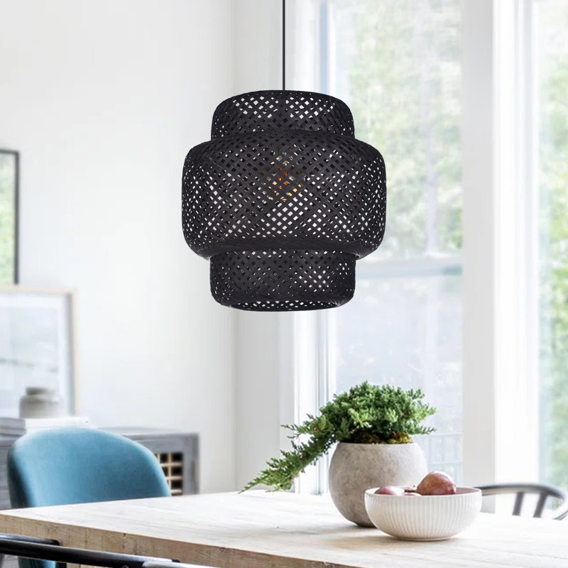 Luminaire suspendu 1 lumière Haveman, H 14,96 po x l 14,96 po x P 14,96 po