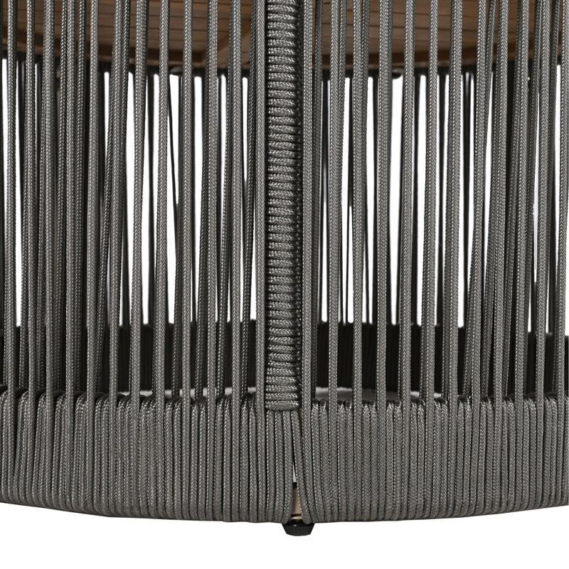 Table basse fonctionnelle et fonctionnelle avec structure en fer - 13,97 po de hauteur pour le bureau à domicile nécessitant peu d'entretien en bois et hauteur grise, conception intemporelle