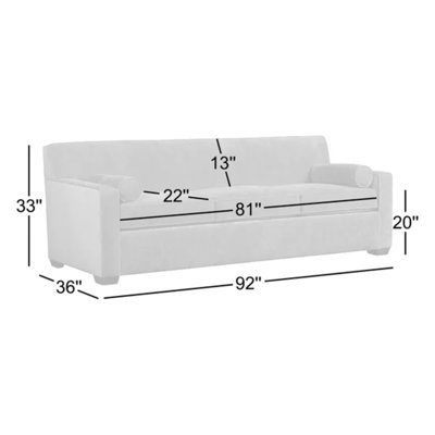 Francesca 92" Upholstered Sofa