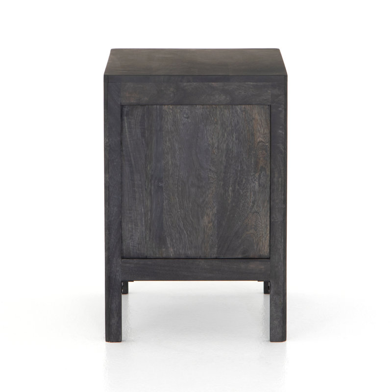 Sydney Nightstand, Left, Black Wash/Natural