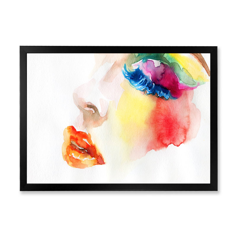 Art graphique sur toile Glam, Cadre noir, H 12 po x l 8 po x P 1 po