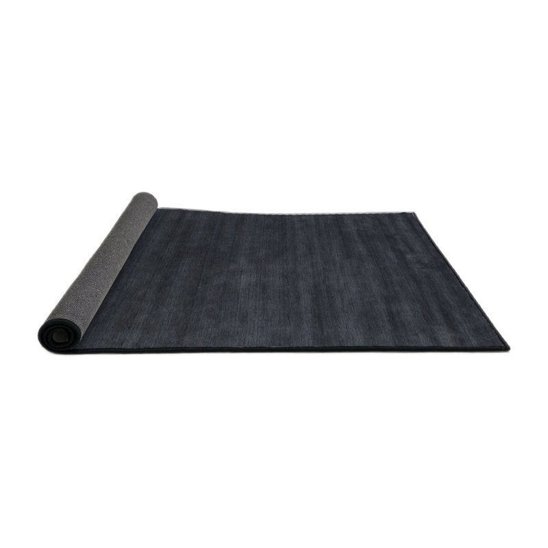 Tapis contemporain gris, Rond 4 pi
