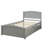Twin Size Platform Bed With Two Drawers