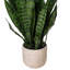 Faux Snake Plant Plant in Cement Pot