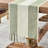 Linen Table Runner, Farmhouse Macrame Table Runners 72 Inches Long For Dining Table Decor, Wedding, Party And Dresser Decor-273767