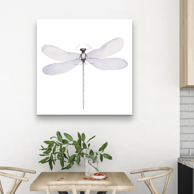 Delicate dragonfly - 32"x32" art on canvas