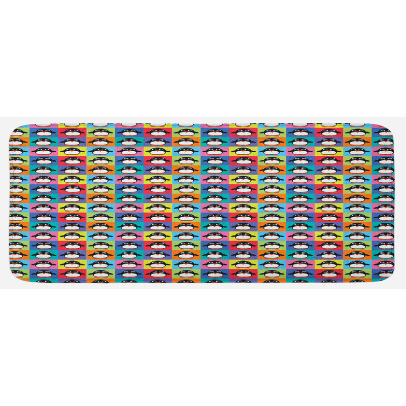 Tapis de cuisine pingouin