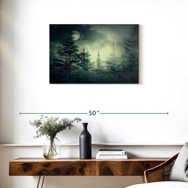 Forêt sombre et sombre, H 20 po x l 30 po