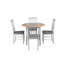 Deerfiled 4 - Person Drop Leaf Rubberwood Solid Wood Dining Set