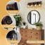 Luminaire de meuble-lavabo rétro en métal avec abat-jour en filet noir Walnet-122257435