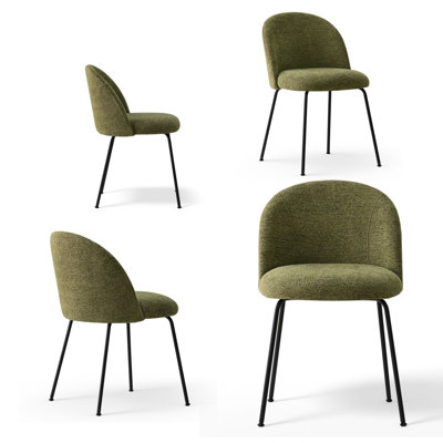 19.5"Seat Height Upholstered Fabric Dining Side Chair by Corrigan Studio