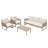 Outdoor 4-piece Conversation Set With Cushions