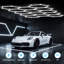 Modern Hexagon LED Ceiling Light with 14 Girds, DIY Honeycomb Design for Garage, Studio, Gym or Game Room