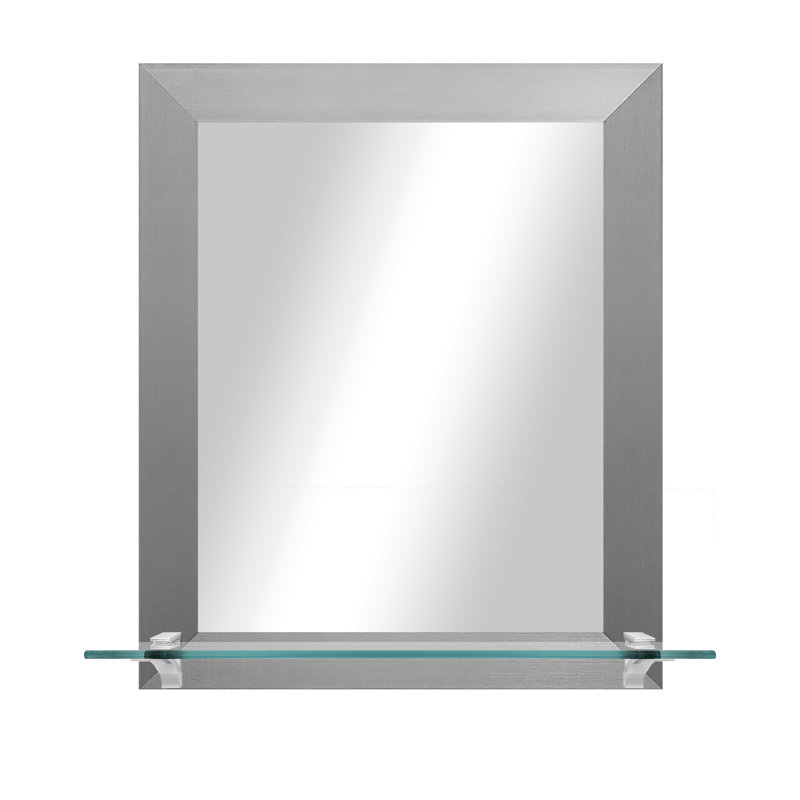 Miroir d'appoint Beigenwald, Support argent / chrome