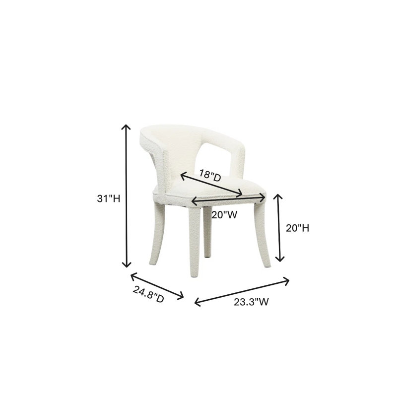 Chaise d'appoint rembourrée Sundar