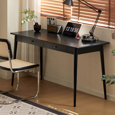 Bureau en bois massif avec tiroir MCM