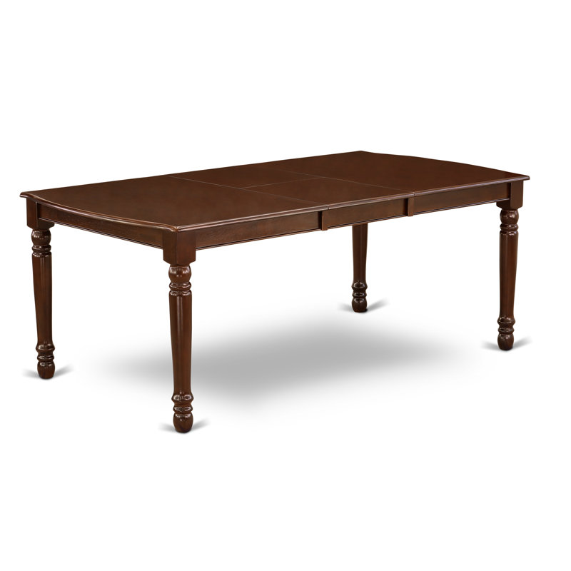 9 Piece Dining Table Set Includes a Rectangle Dining Room Table with Butterfly Leaf and 8 Kitchen Chairs, Mahogany