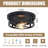 2-light Black Industrial Flush Mount Ceiling Light Fixtures 2pack